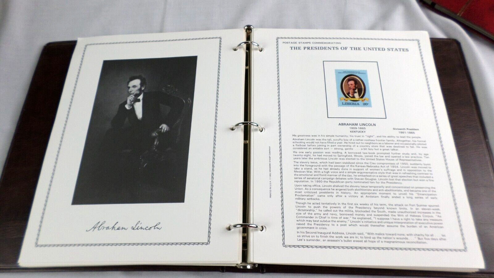 1984 Kenmore "The Presidents of United States" Liberia 39 Stamps &4 Sheets Mint