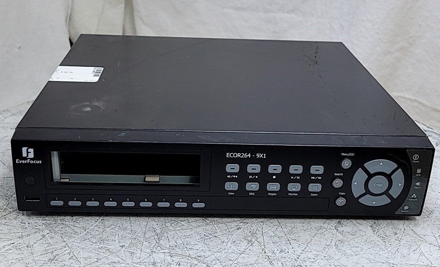 EVERFOCUS ECOR264-9X1R 2COR091RA10001R 9CH Security DVR System SEE NOTES