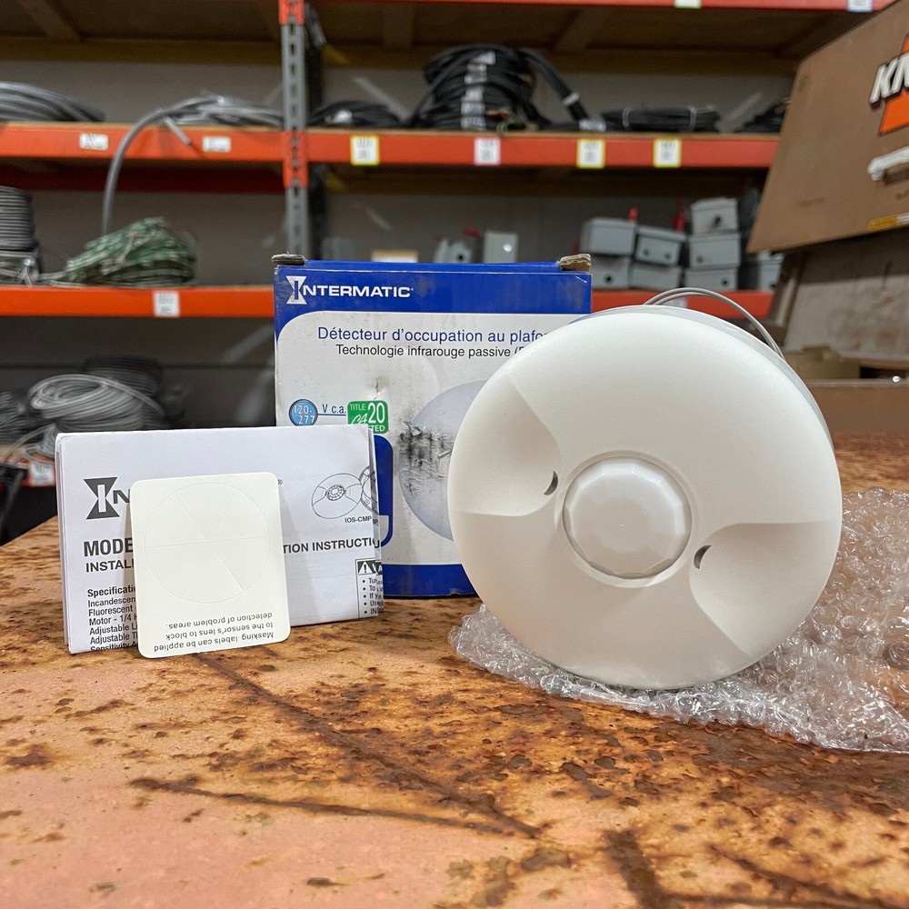 INTERMATIC #IOS-CMP-U / Ceiling Mount Occupancy Sensor - PIR - 1,200 Sq Feet / H