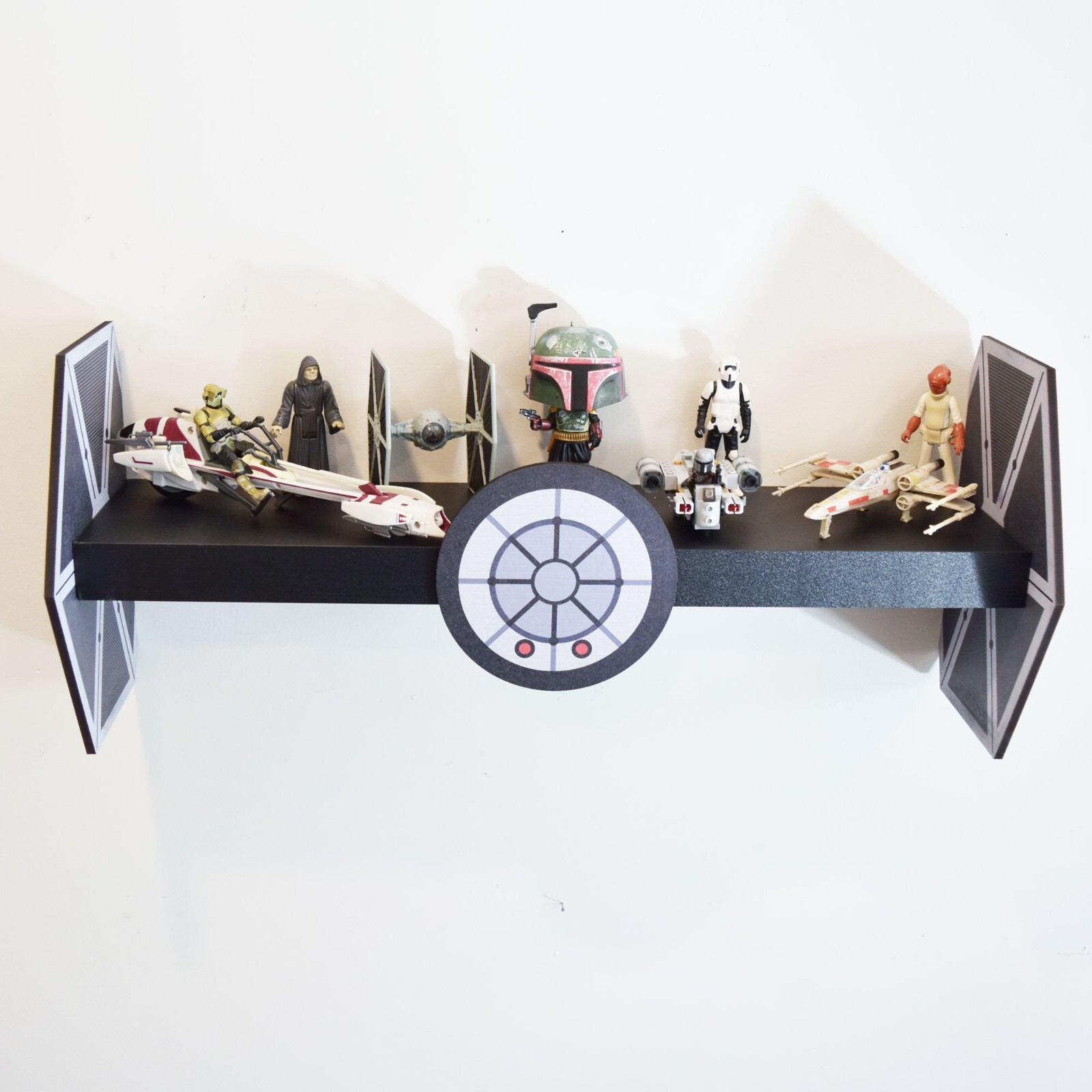 Tie Fighter Inspired Display Shelf, Star Wars Fan Gift, Figures Collectables Fun