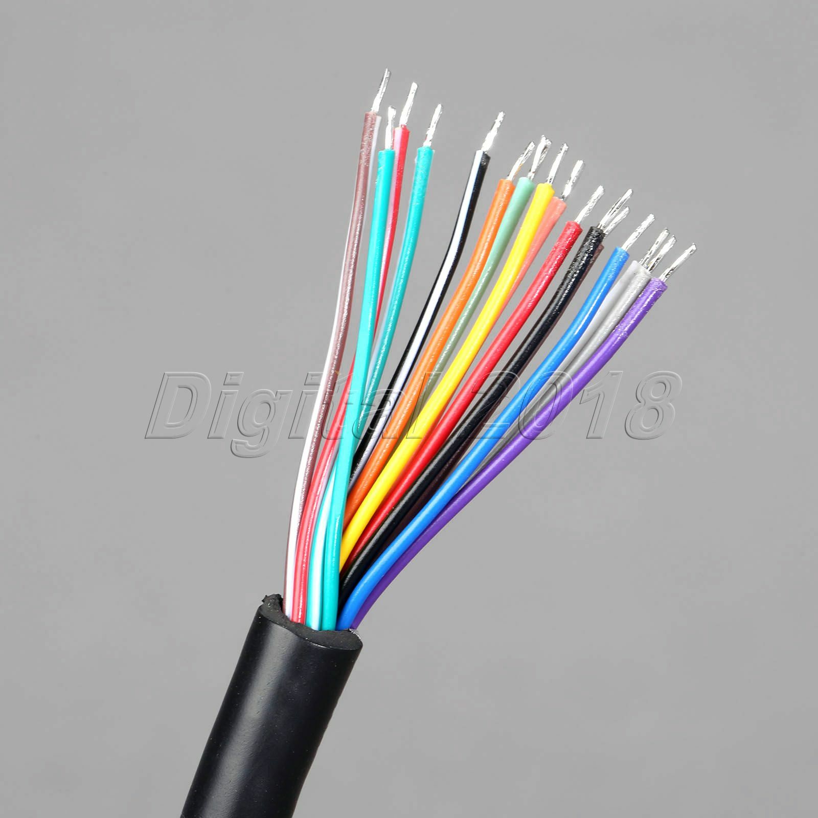 OBD2 OBD-II 16 Pin Female Extension Connector To Open Plug Wire Diagnostic Cable