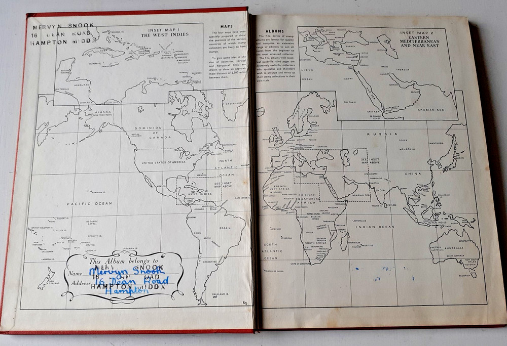 Vintage NELSON Stamp Album