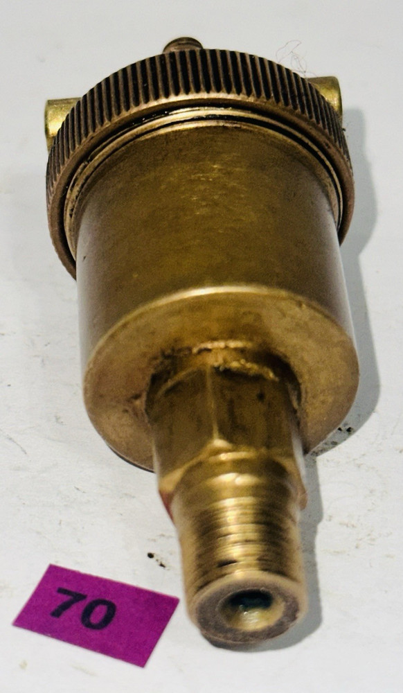 Brass Automatic T-Handle Spring Loaded Grease Cup Hit Miss 1/8"