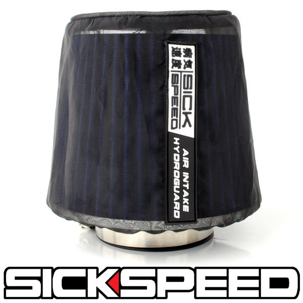 HYDROGUARD COVER & BLUE 3.0 INCH CONICAL FILTER FOR COLD/RAM ENGINE AIR INTAKE D