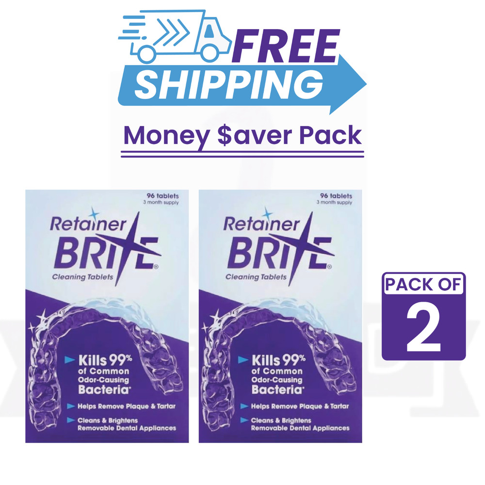Retainer Brite Box Tablets 96ct-Pack Of 2