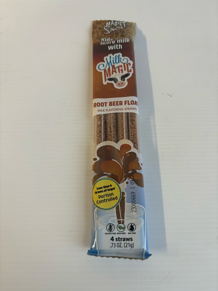 Magic Straws Milk Magic Root Beer Float Milk Flavoring Straws DIP SIP ENJOY