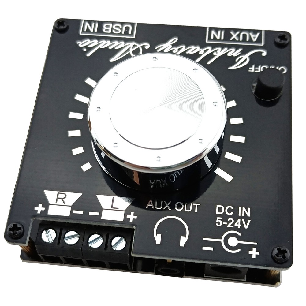 Digital Audio Amplifier Bluetooth Receiver USB AUX Input Board 2CH Stereo 30W