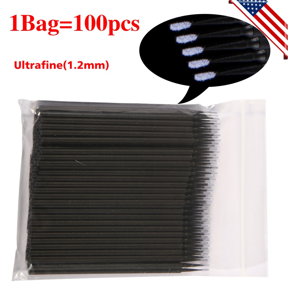 400/100pcs Disposable Materials Dental Micro Brush Applicator 4 Optional Sizes
