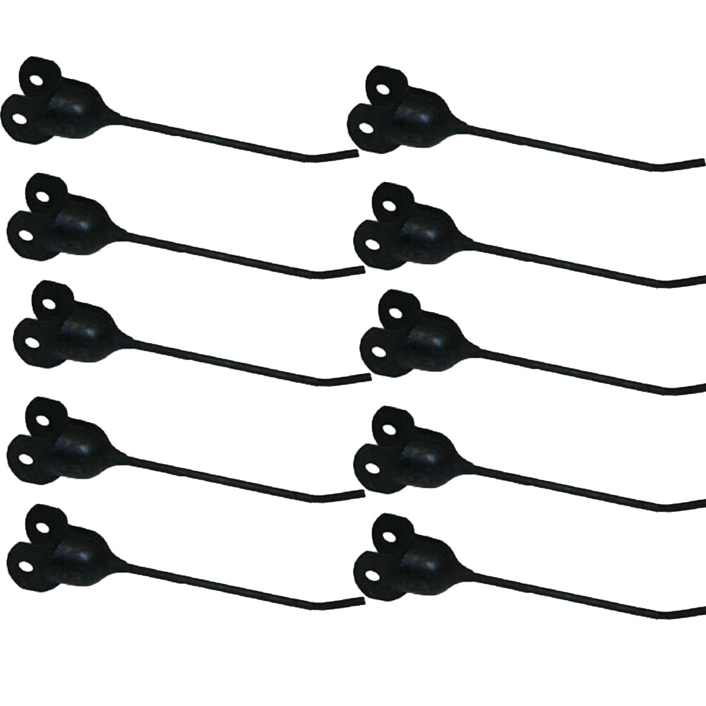 10 Rubber Rake Teeth Fits John Deere & Vermeer R-9 R-23 R24 700 705 AE56204