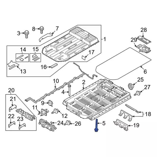 Genuine Ford Battery Tray Bolt W720752-S450L