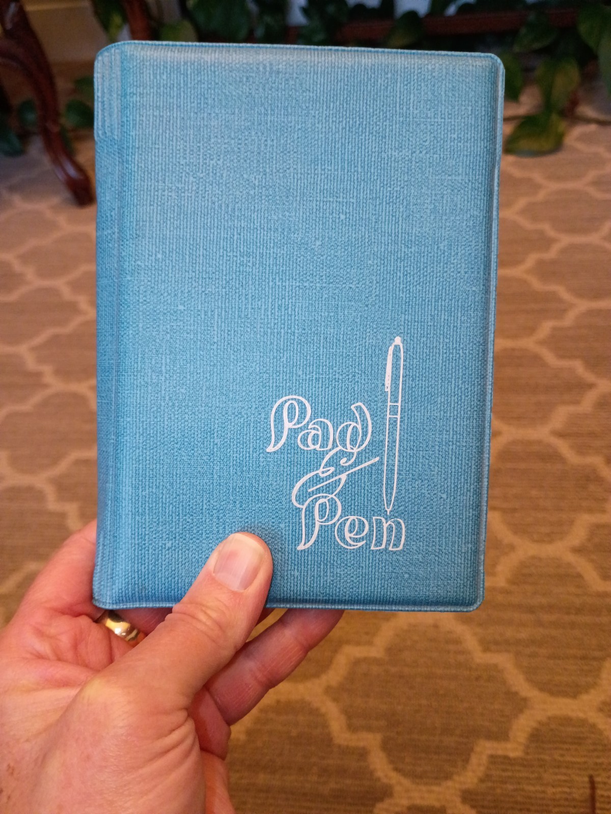 Vintage 1950-60 Telephone Note Pad Desk Office MCM Memo "PEN & Pad" Blue PAPER