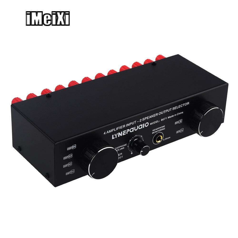4in 2out/2in 4out Passive Amplifier Speaker Selector Switcher Audio Distributor