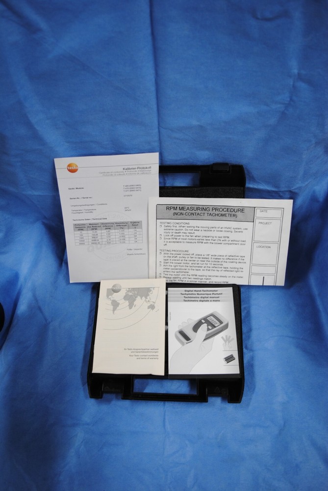 Testo Digital Hand Tachometer 465 **PRICE DROP**