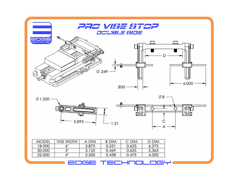 Pro Vise Stop ** Double Side ** by Edge Technology #18