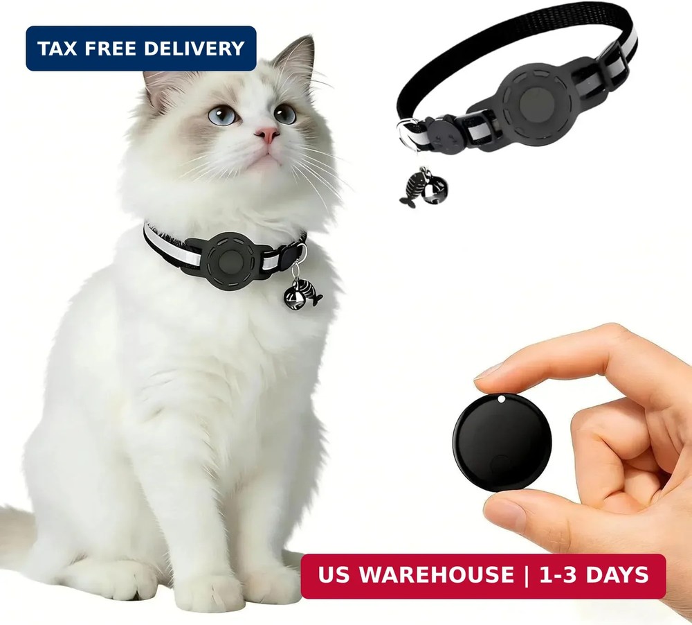 GPS Collar for Cats (Android Only) Smart Tag,Pet Tracker,Waterproof Compatible w