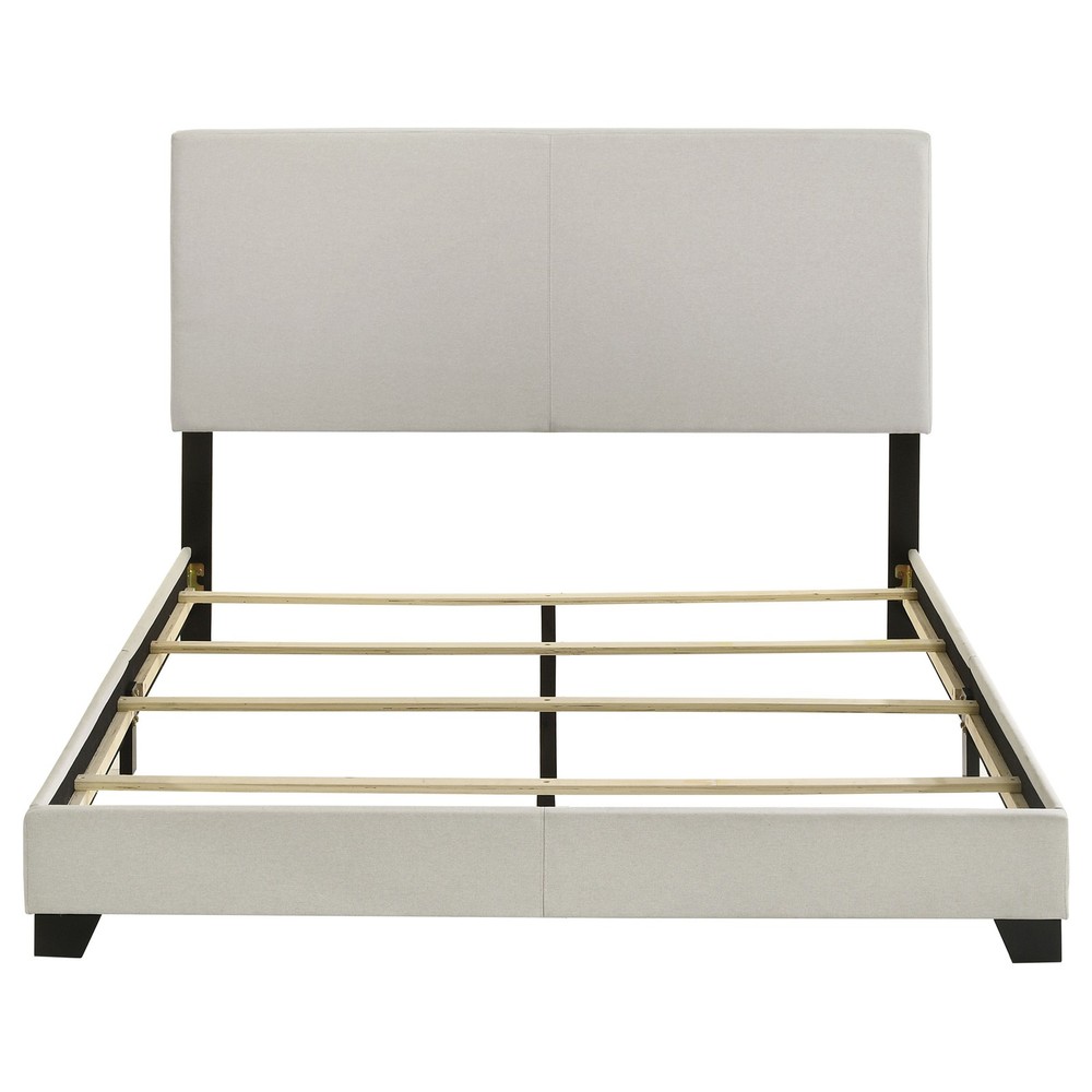 Efram Cream Upholstered Queen Bed