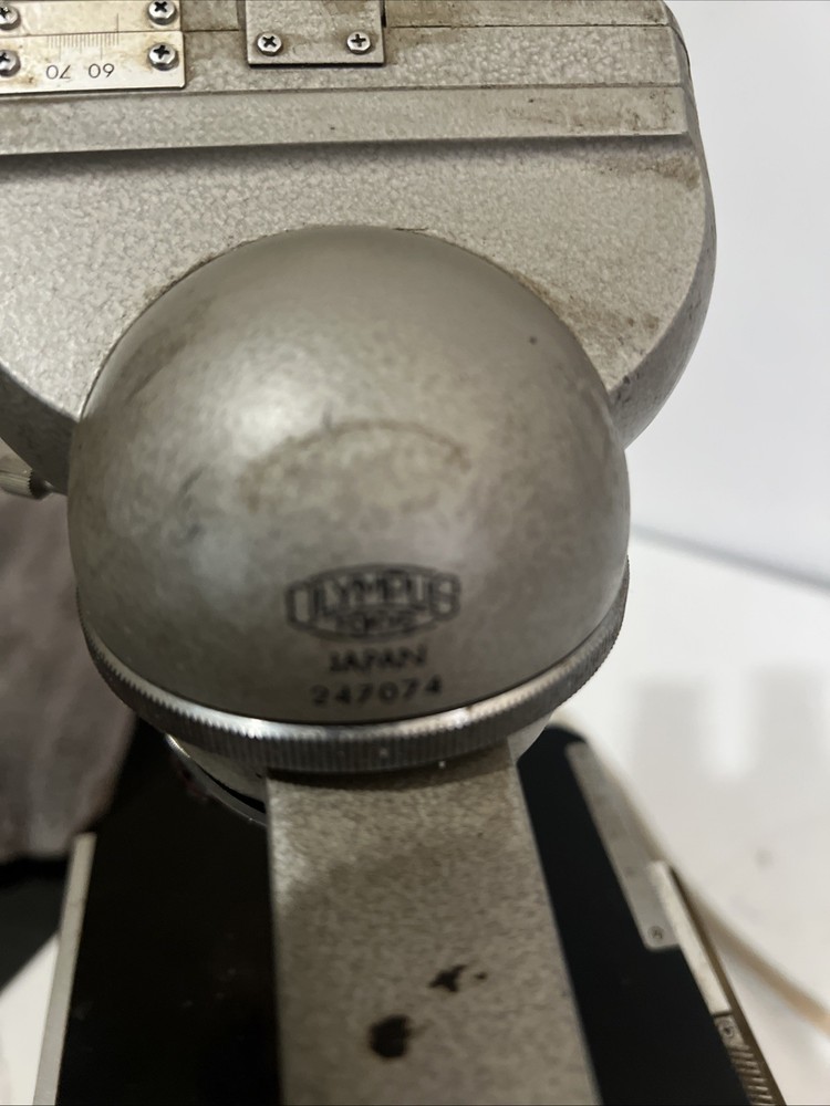 Vintage LAB SETUP Olympus KHC Microscope Binocular Working Lamp UNTESTED AS-IS