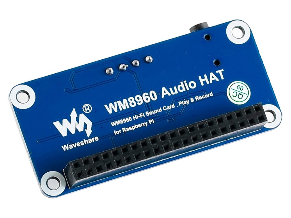 WM8960 Audio HAT Module for Raspberry Pi 5/4B/3B+/3B/A+/Zero/Zero W/Zero WH/Z...