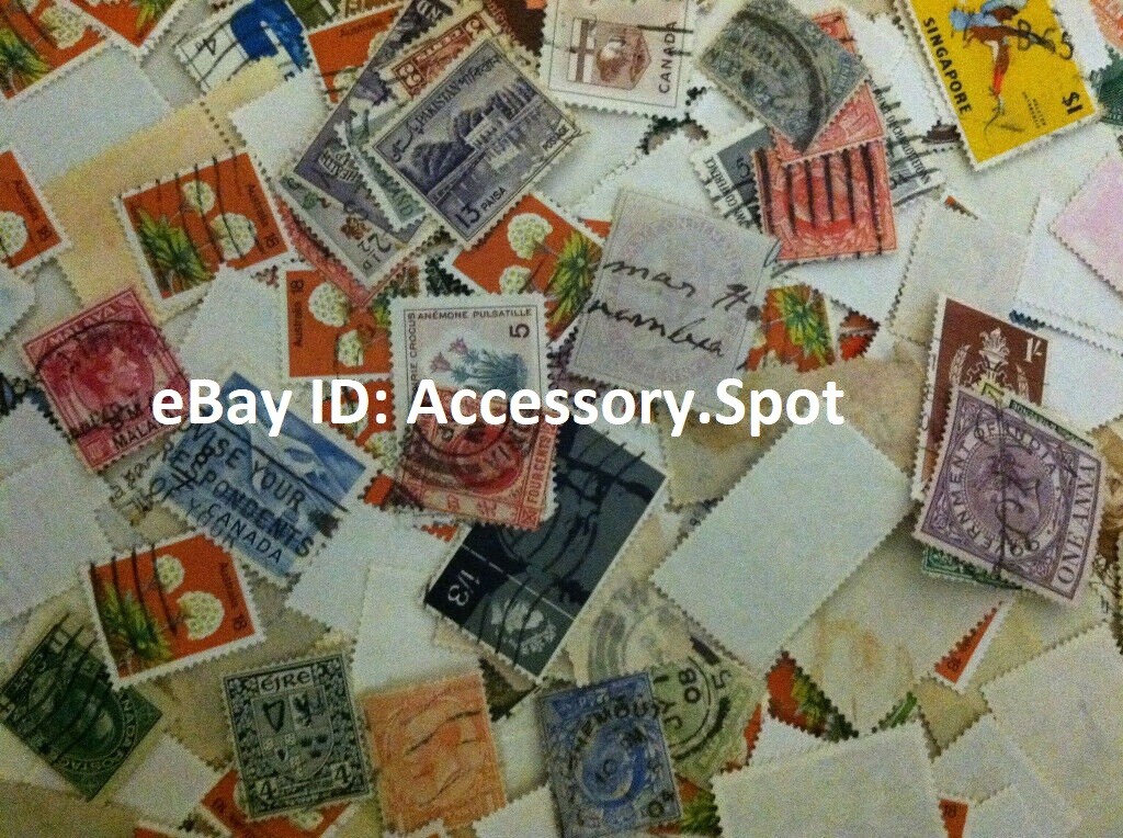 Used off Paper 1000 WW Stamps From huge HOARD BOX collection FREE SHIPPING!!!