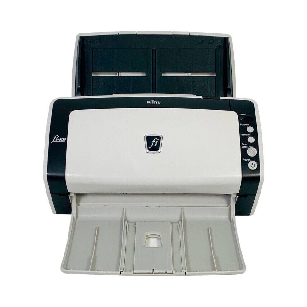 Fujitsu FI-6130 Duplex Document 600DPI Color Scanner PA03540-055 w/Bundle