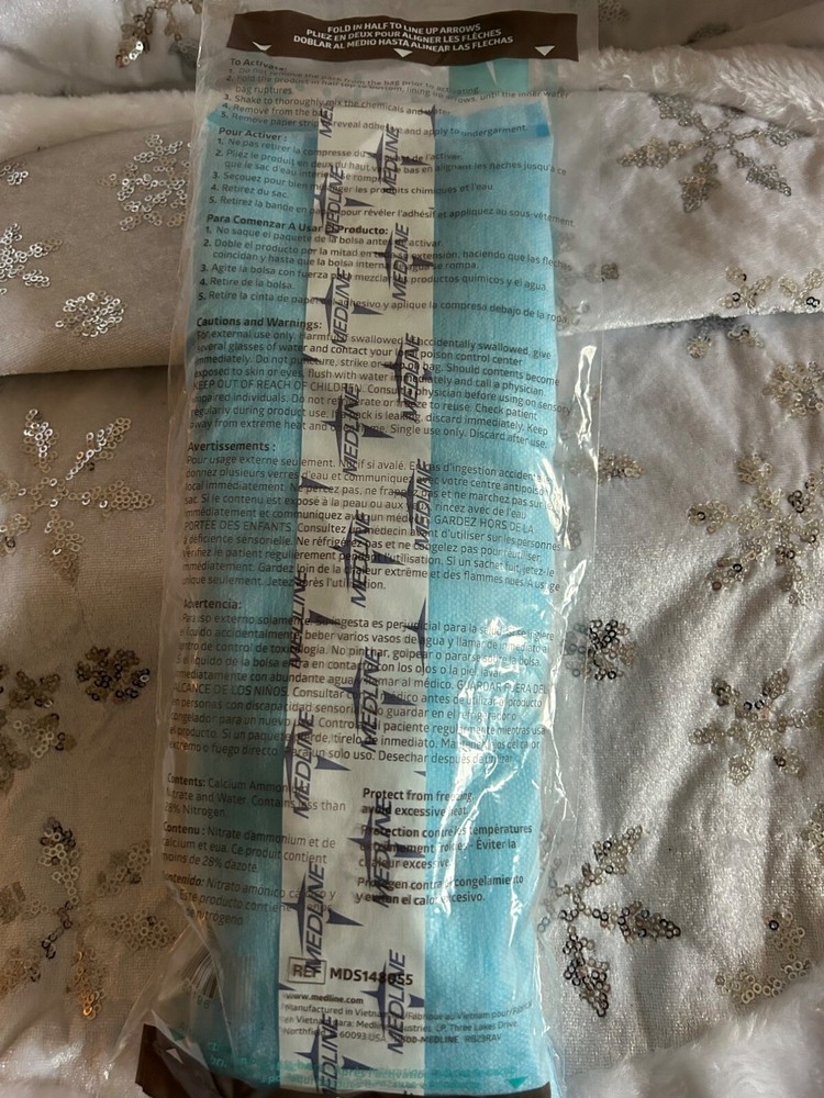 Deluxe Perineal Cold Pack With Adhesive Strip For Secure Placement X Long