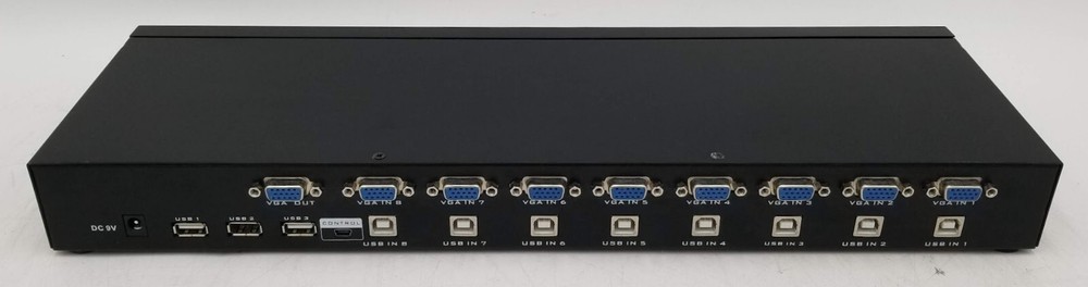 Rijer 8 Port Manual Smart VGA USB KVM Switch