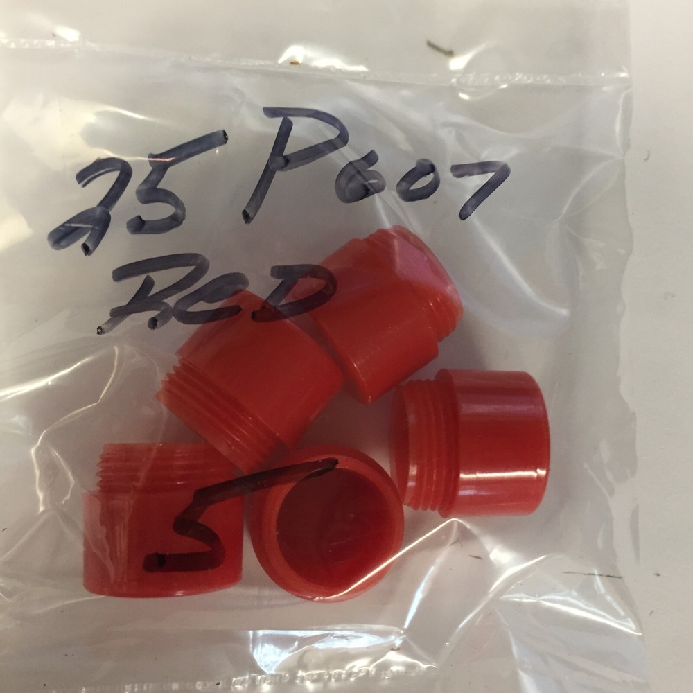 25P607 RED  LENS 5  PCS NOS