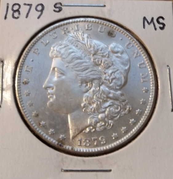 1879 s Uncirculated Mint State - Morgan Silver Dollar - Nice Date