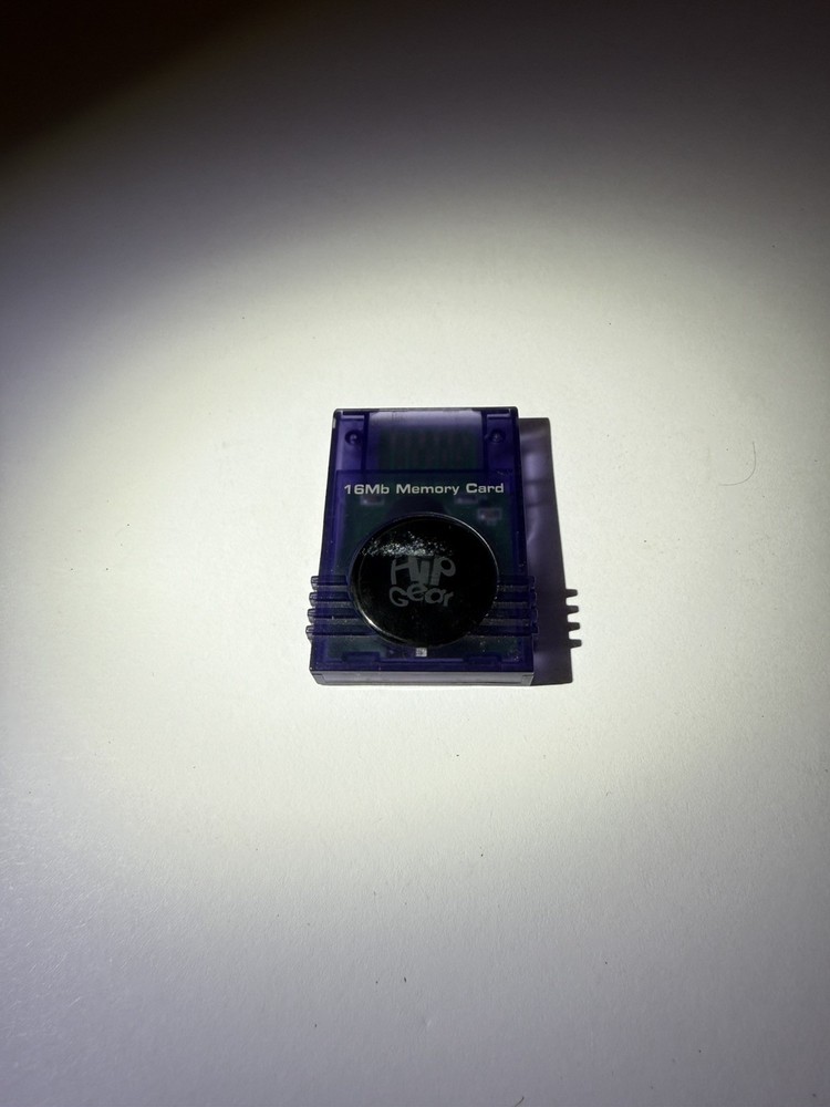 GC Memory Card for GameCube Hip Gear 16Mb Memory Cube 251 Blocks untested