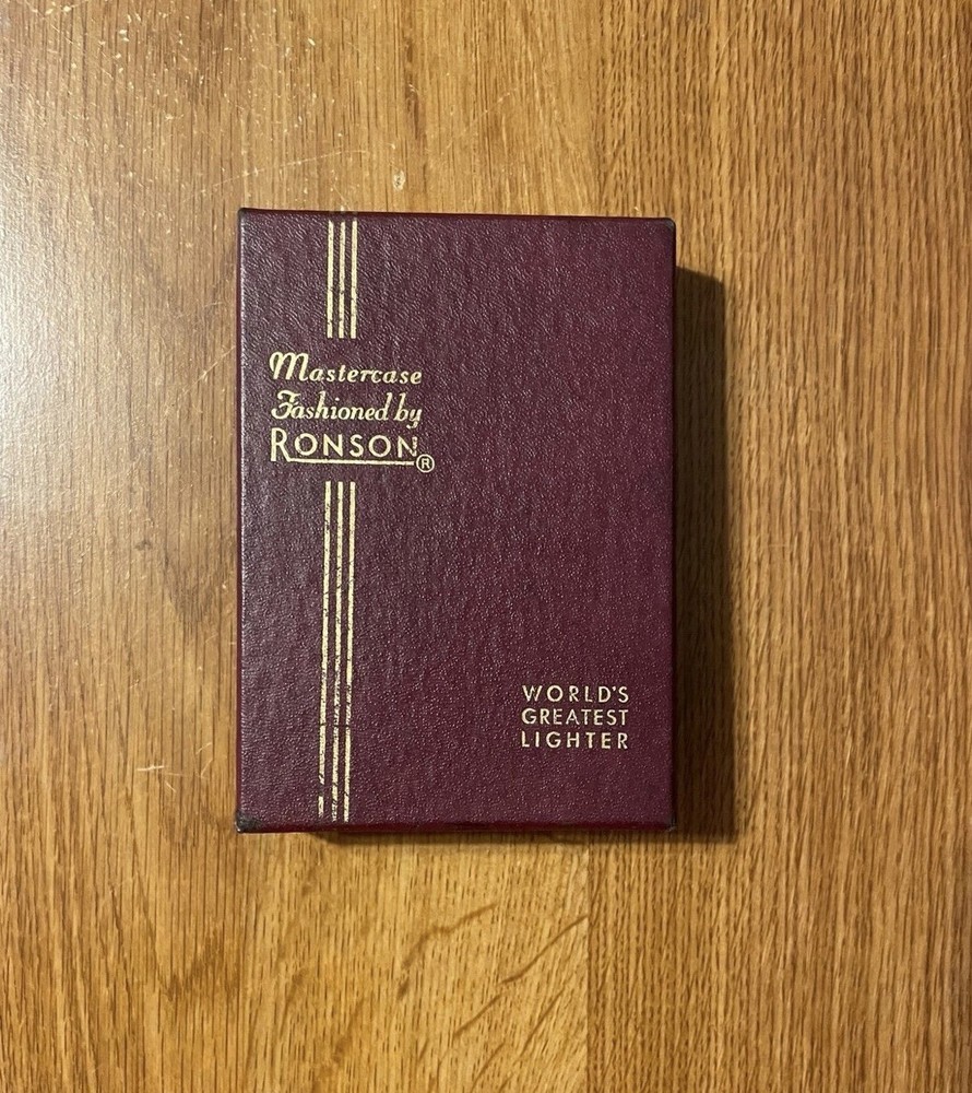 vintage Ronson Mastercase cigarette case and lighter. (untested)