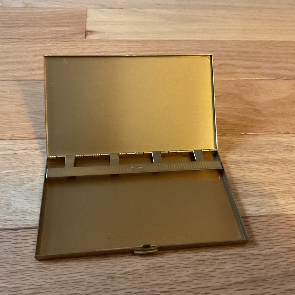Vintage Brass Volupte Cigarette Holder Case.