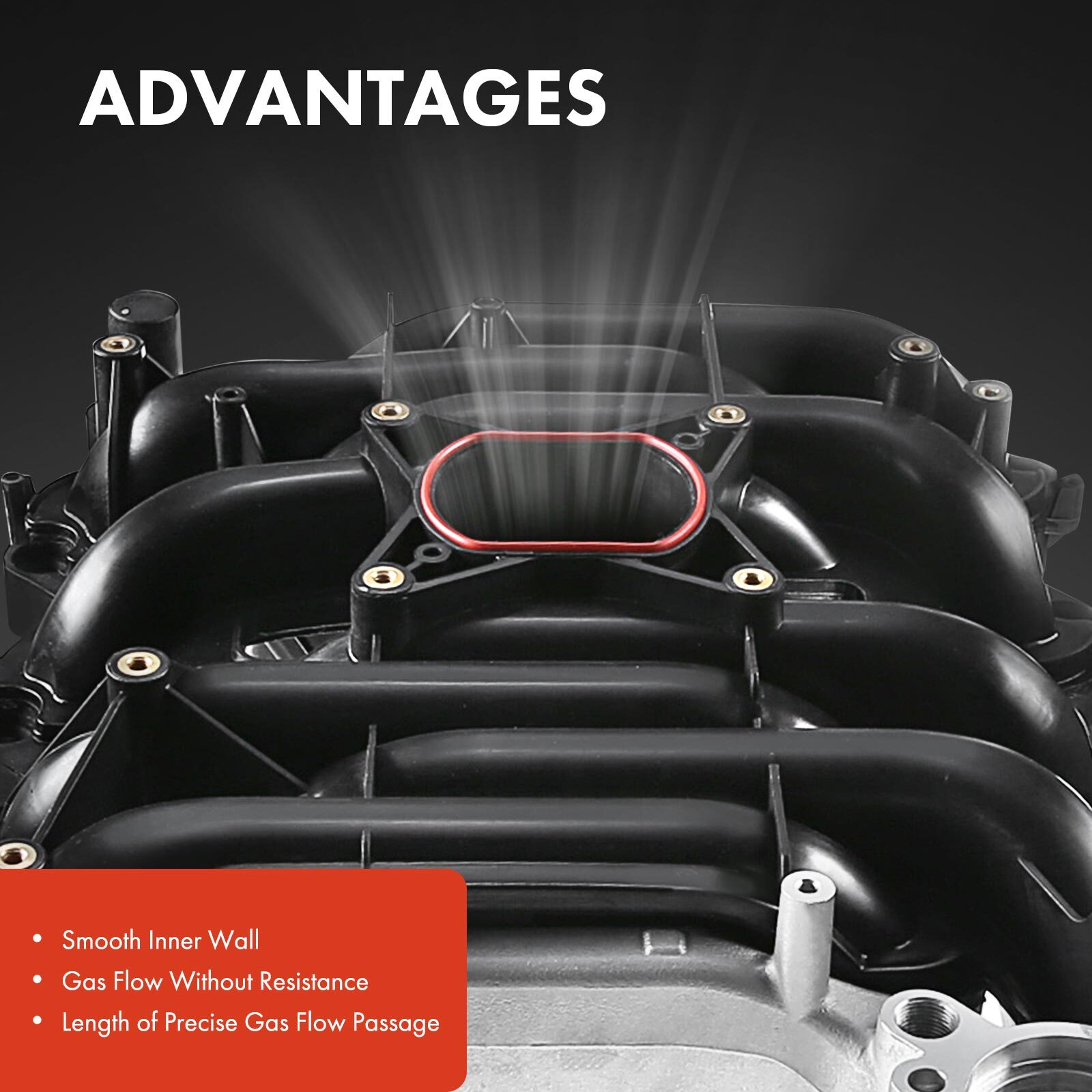 New Intake Manifold w/ Gasket Thermostat O-Ring for Ford Lincoln Mercury V8 4.6L