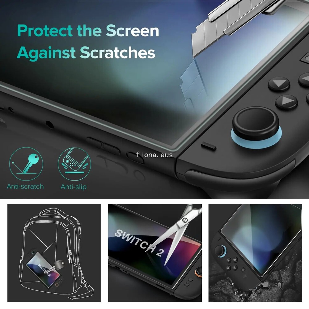 (2pack) For Nintendo Switch 2 OneTouch Tempered Glass Screen Protector (2025) US