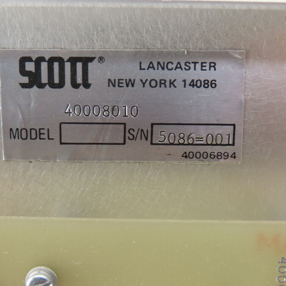 Scott Gas Detection Systems 40008010 Fire System Calibration Unit