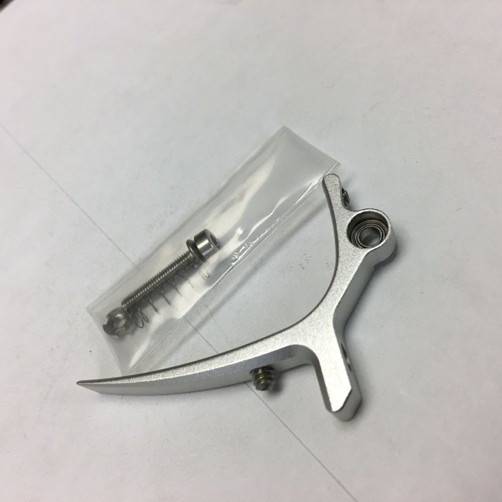 NEW - Custom Products CP Paintball SLG Rake Trigger - Dust Silver