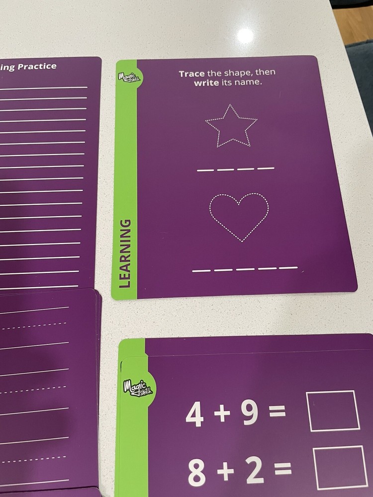 Magic sketch learning Drawing Activity Cards 30 Double-sided Cards New
