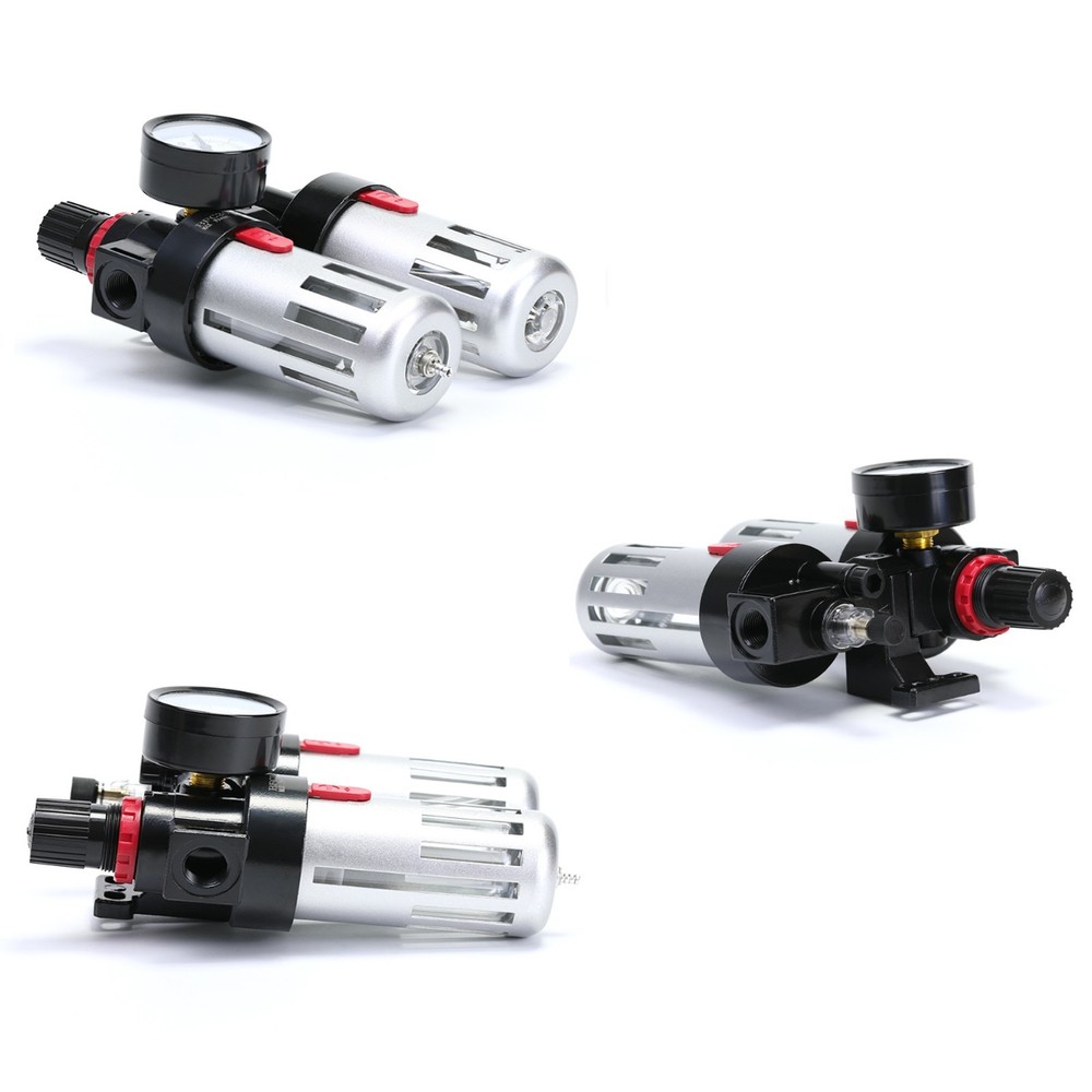 1/2" In-Line Regulator Oil Moisture Seperator Air Compressor Control Unit Filter