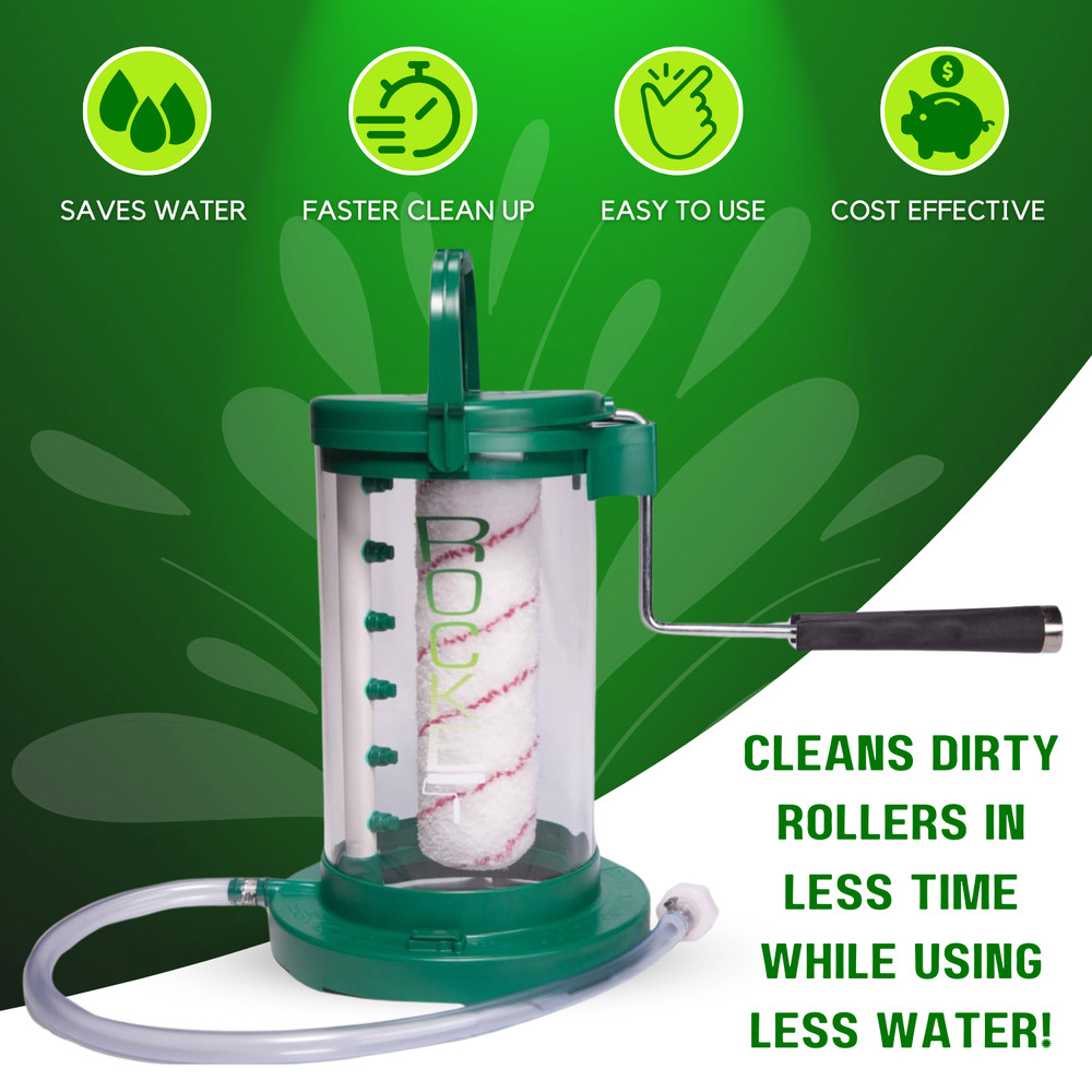 Paint Roller Cover Cleaner - HANDS-FREE!!