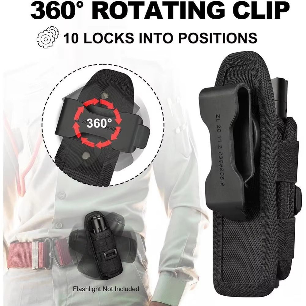 Durable Flashlight Holder Pouch Portable Torch Case Outdoor Activities