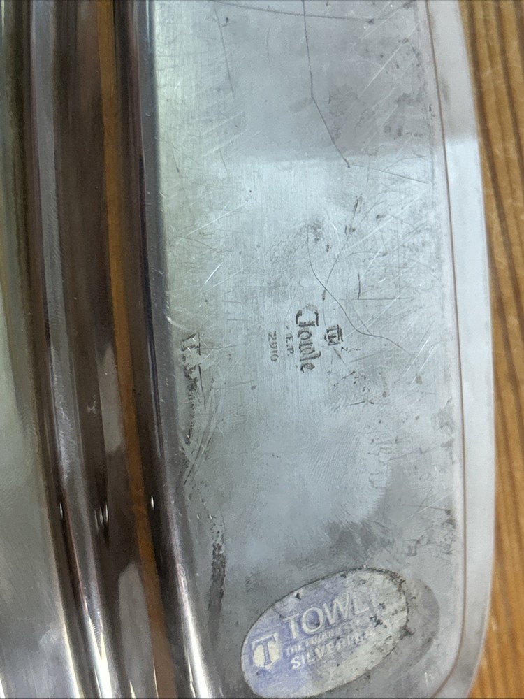 Vintage Towle Silverplate Covered Butter Dish with Glass Liner 2910