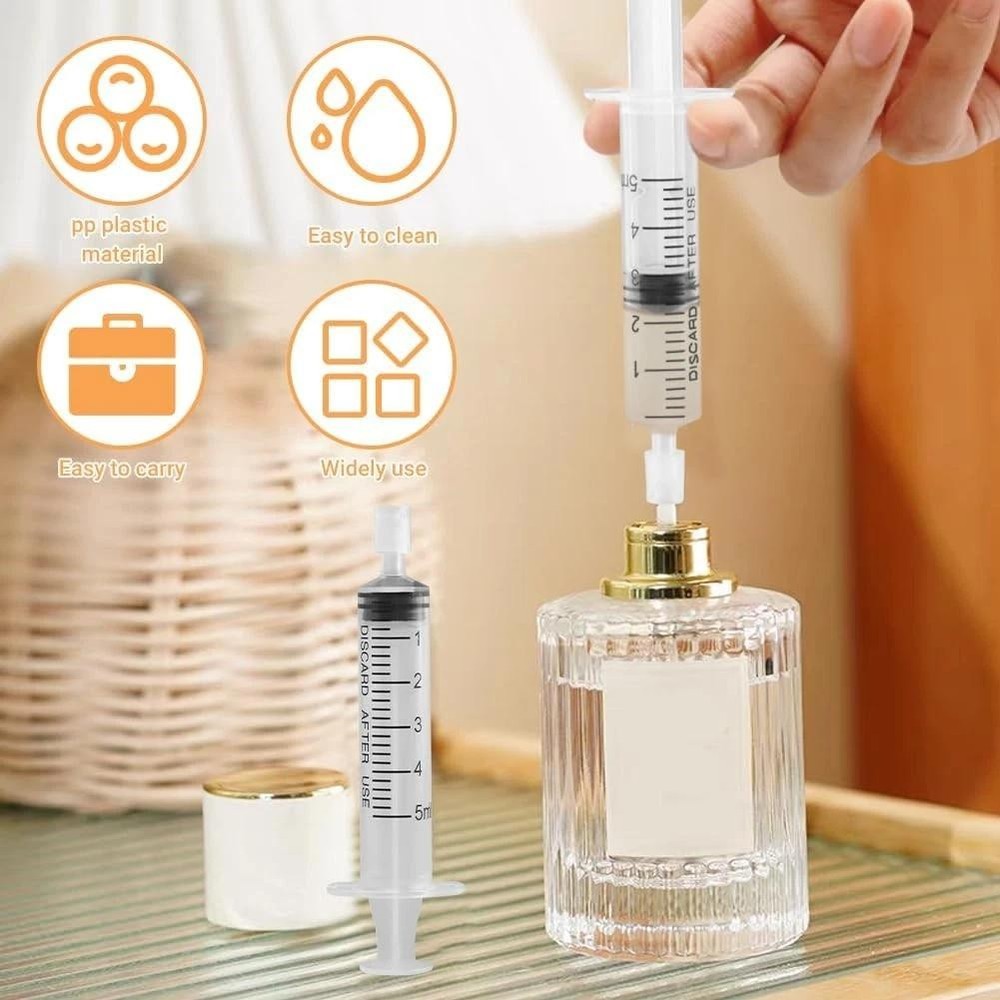 Perfume Refill Tool Kit, 10pcs Plastic Dispenser Transfer Pump Clear