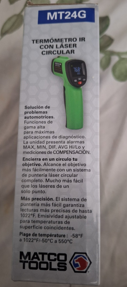 Matco Tools IR Thermometer with Circular Laser MT24G