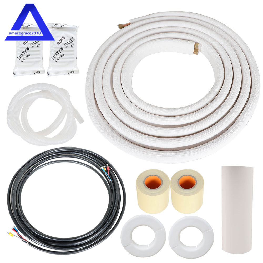 Install For Mini Split Heat Pump Systems 3/8 - 5/8 Dia. Three Length Options