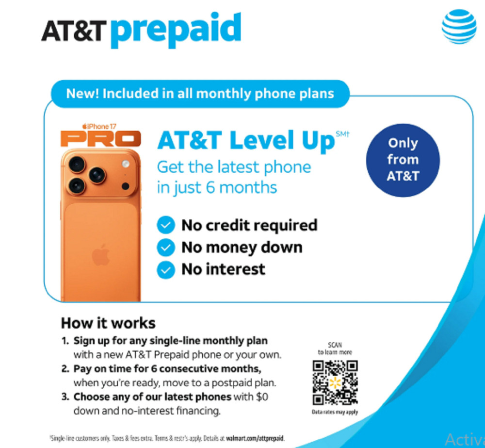 AT&T Prepaid® Combo Physical SIM & eSIM Kit