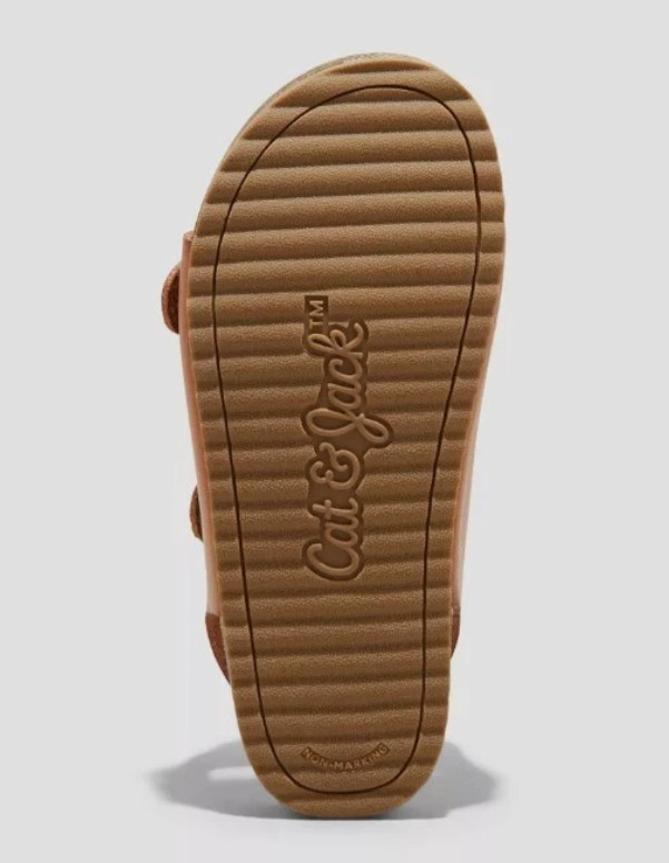Toddler Reagan Footbed Sandals Cognac - Cat & Jack - CHOOSE SIZE