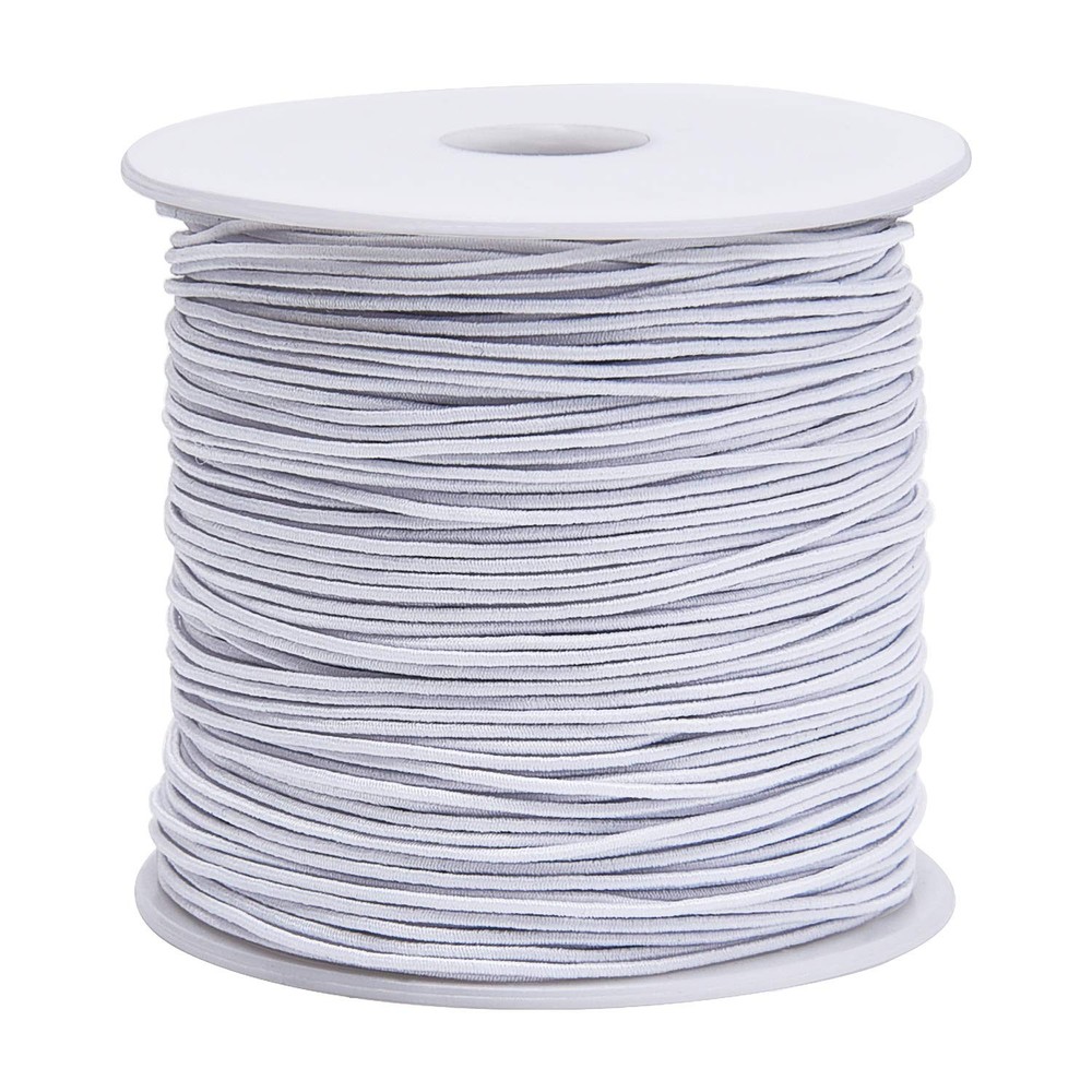 Livder 0.8 mm Elastic String Cord Thread Cords for Jewelry Making White