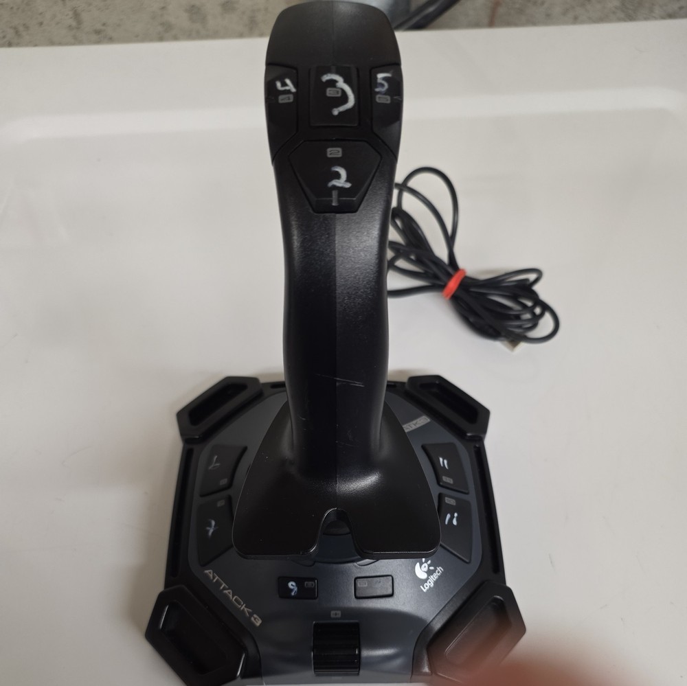 Logitech Attack 3 Joystick 11 button Black USB J-UG18