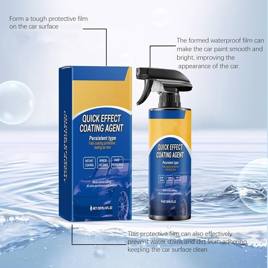 Car Coating Spray,Quick Effect Coating Agent,Car Scratch Wax Polish Spray Liquid
