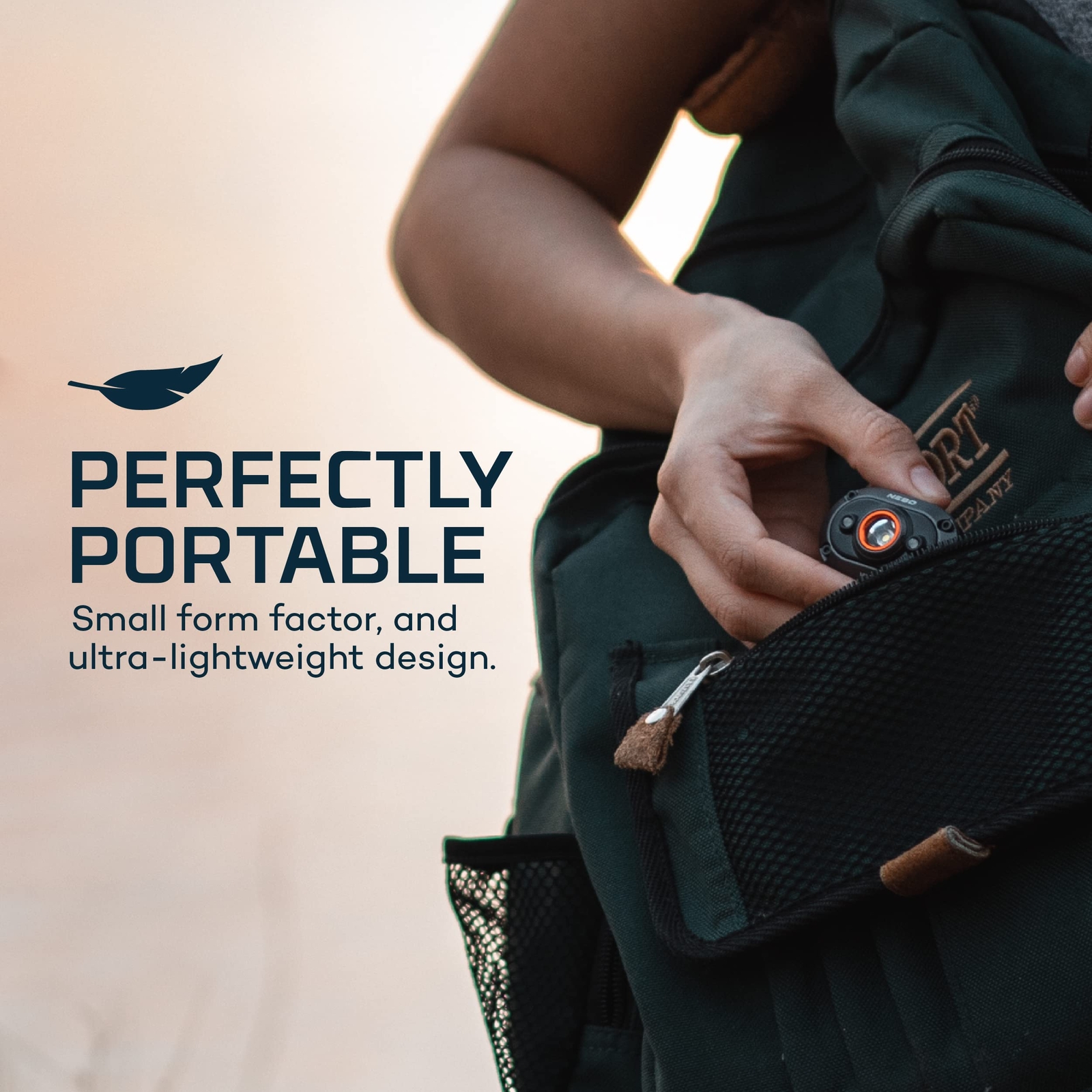 NEBO MYCRO USB 400 LUMEN Rechargeable, Adjustable LED Headlamp & Cap, Bright