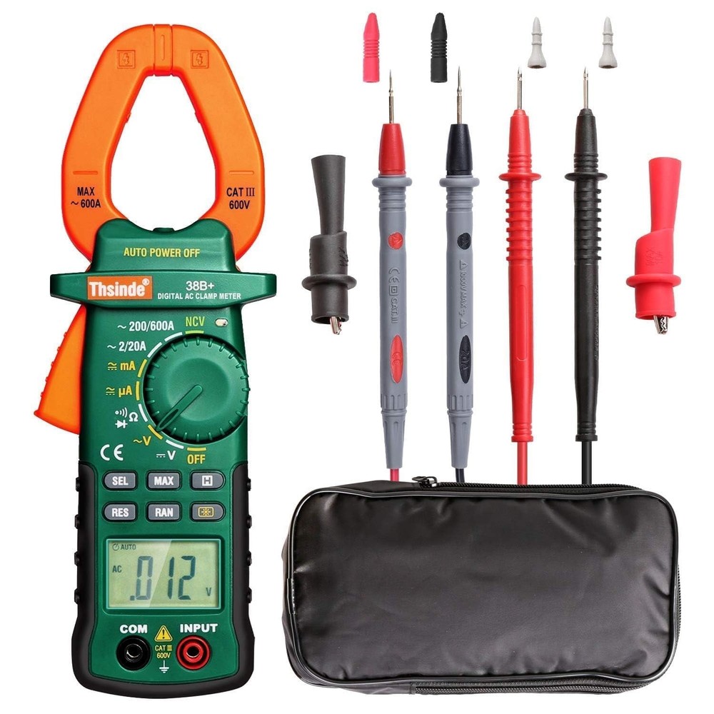 Accuracy Clamp Multimeters with Storage Bag NCV Led Light for AC/DC Current...
